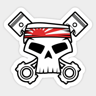 JDM Racing Skull Sticker